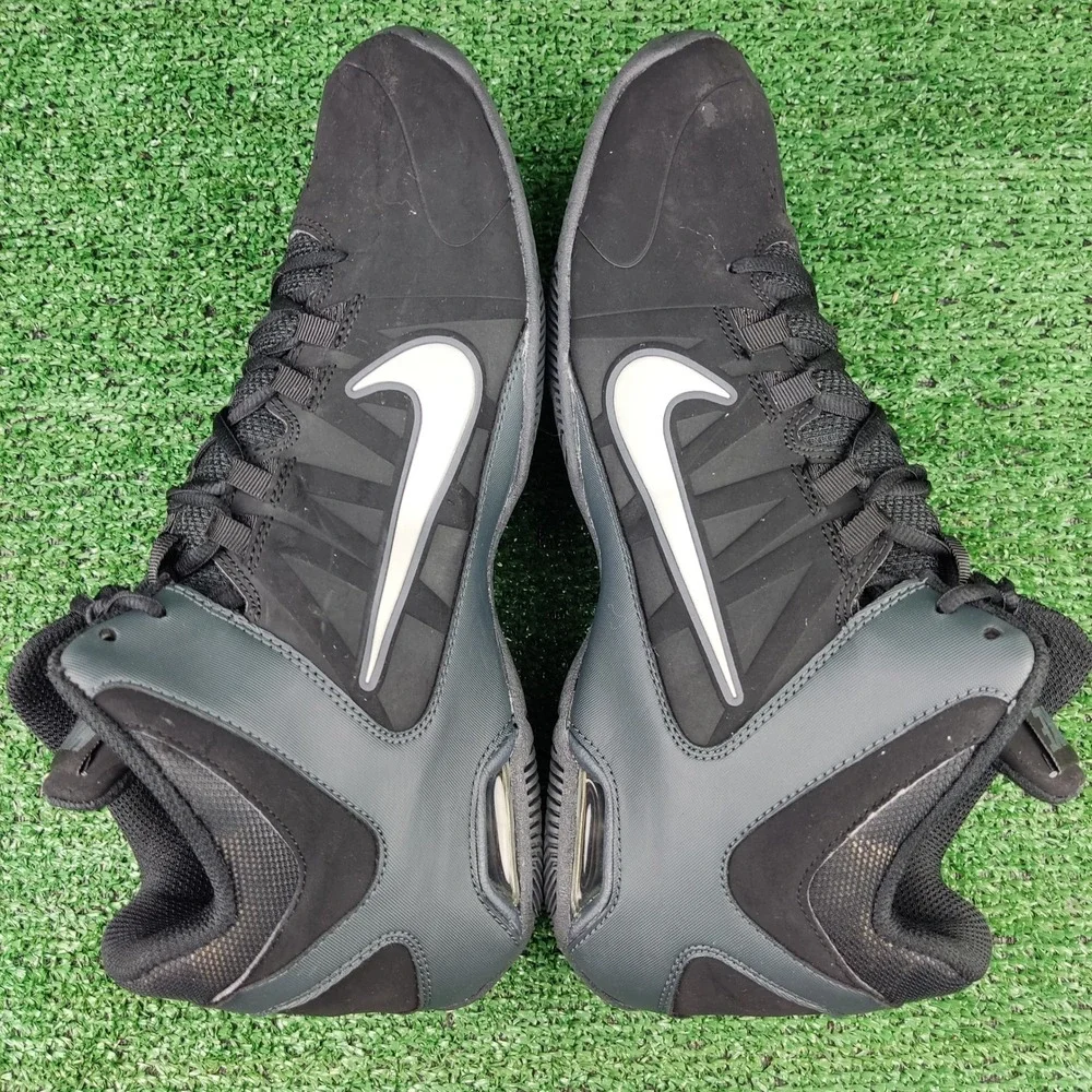 Nike Basketball Shoes Mens 11.5 Black Air Visi Pro 4 599569-001 High Top Sneaker